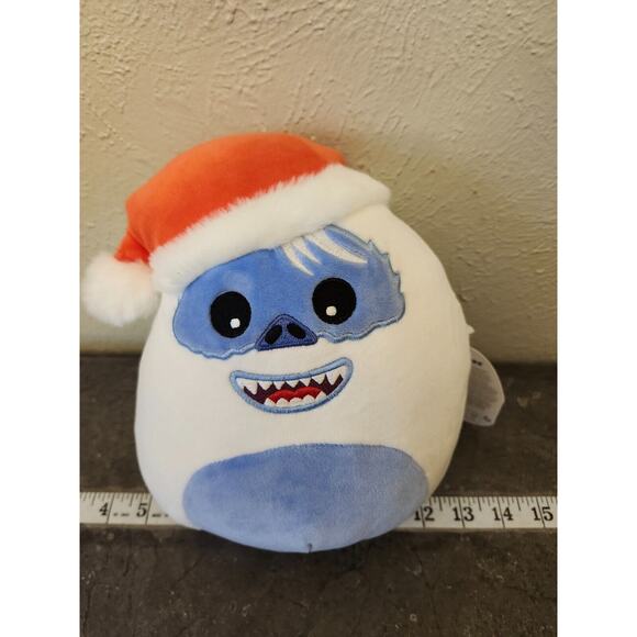 Squishmallow Bumble‎ The Abominable Snow Monster Santa Hat Plush 10" NWT - Picture 1 of 6
